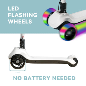 LEFELWEL® Electric Scooter for Kids Ages 3-12 w/ LED Flashing Wheels